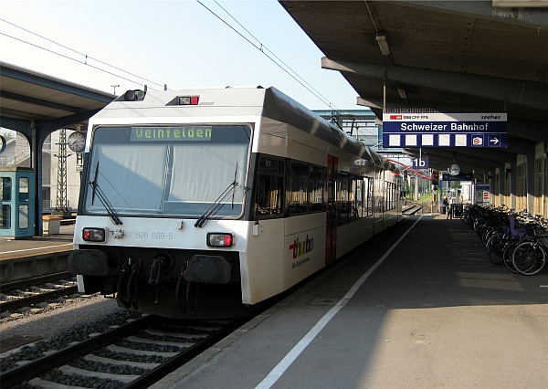 Thurbo-Regionalzug in Konstanz