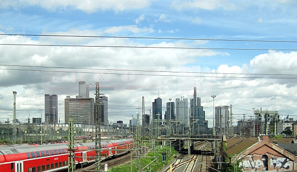 Blick auf den Hauptbahnhof Frankfurt
