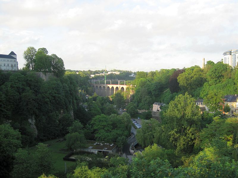 Blick über das Petrusstal in Luxemburg
