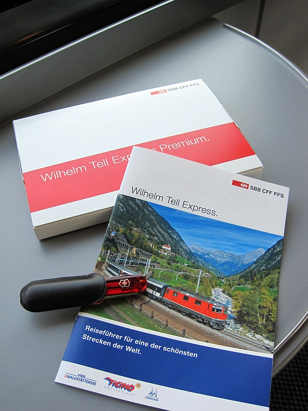 Welcome Package im Wilhelm-Tell-Express
