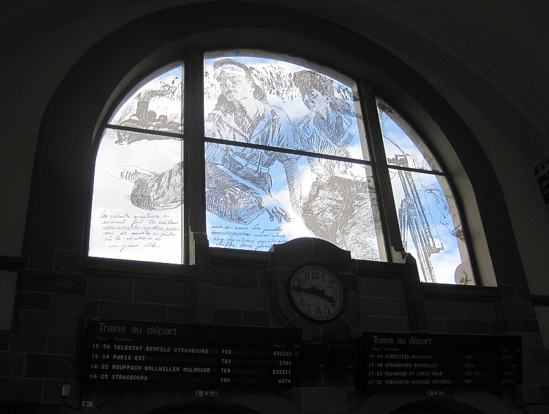 Fensterbild Bahnhof Colmar