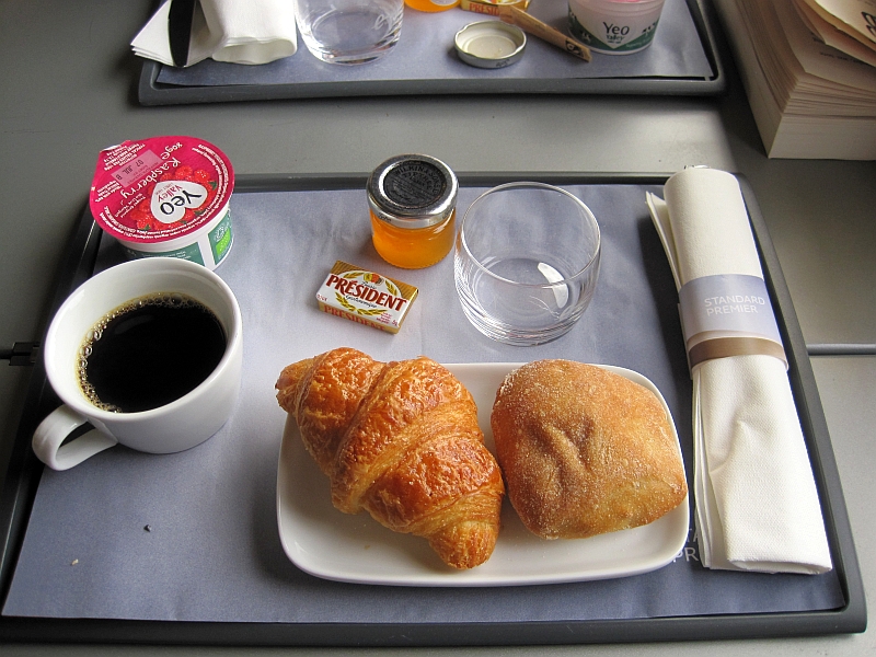 Frühstück im Eurostar