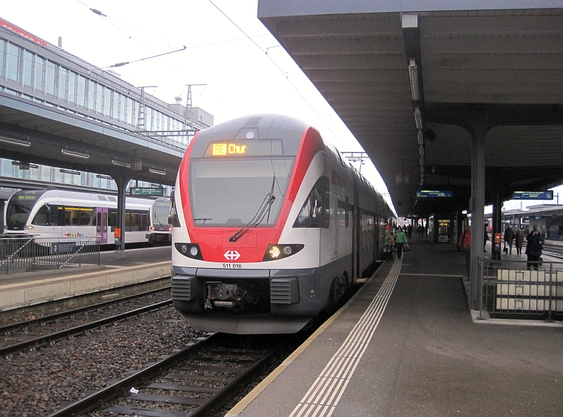 SBB-Regio-Dosto als Rheintal-Express in Wil