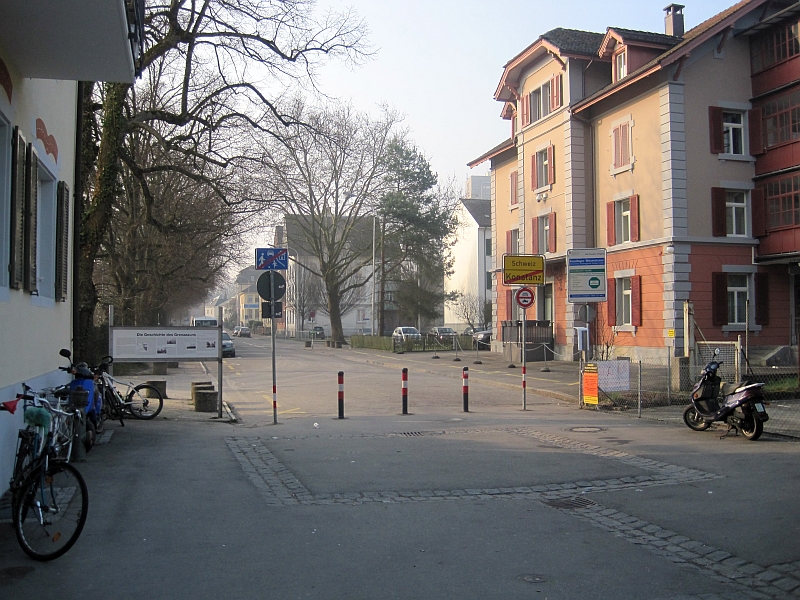 Übergang Wiesenstraße zwischen Konstanz und Kreuzlingen