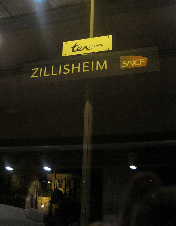 Bahnhofsschild Zillisheim