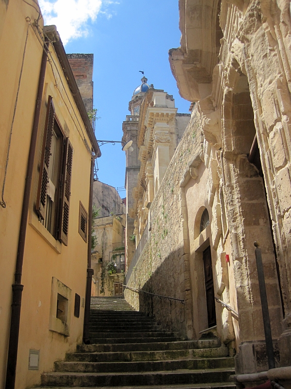 Treppenstufen in der Altstadt von Ragusa