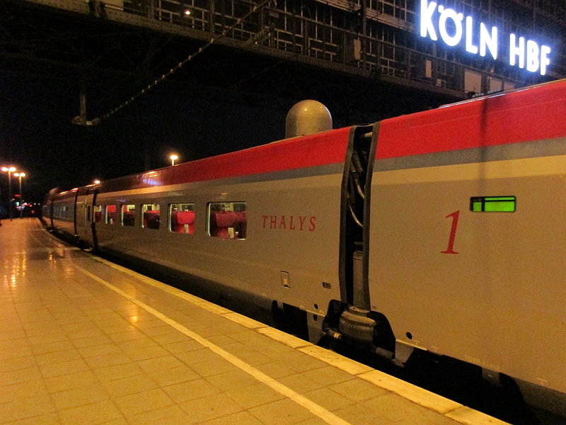 Thalys nach der Ankunft in Köln