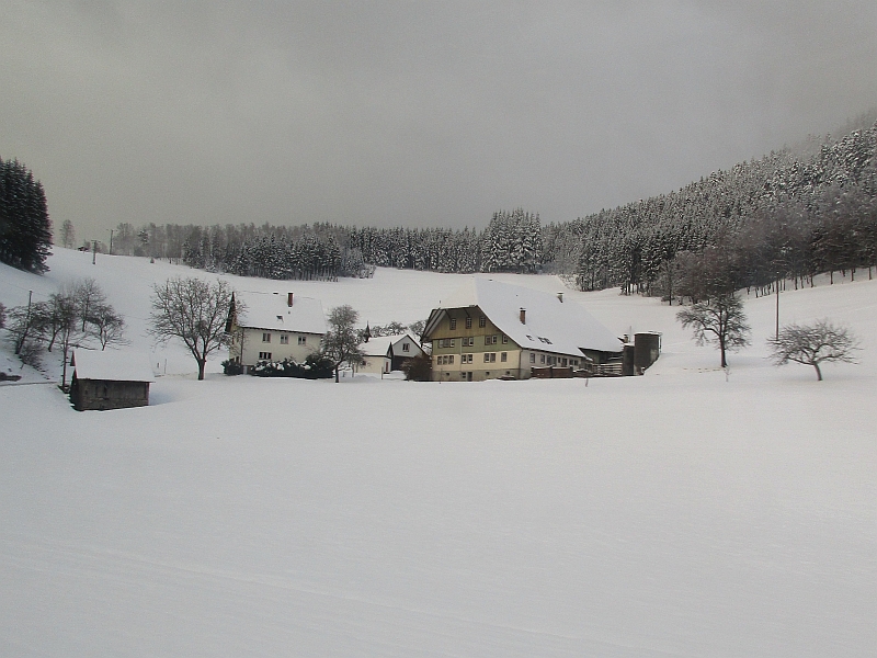 Winter an der Schwarzwaldbahn