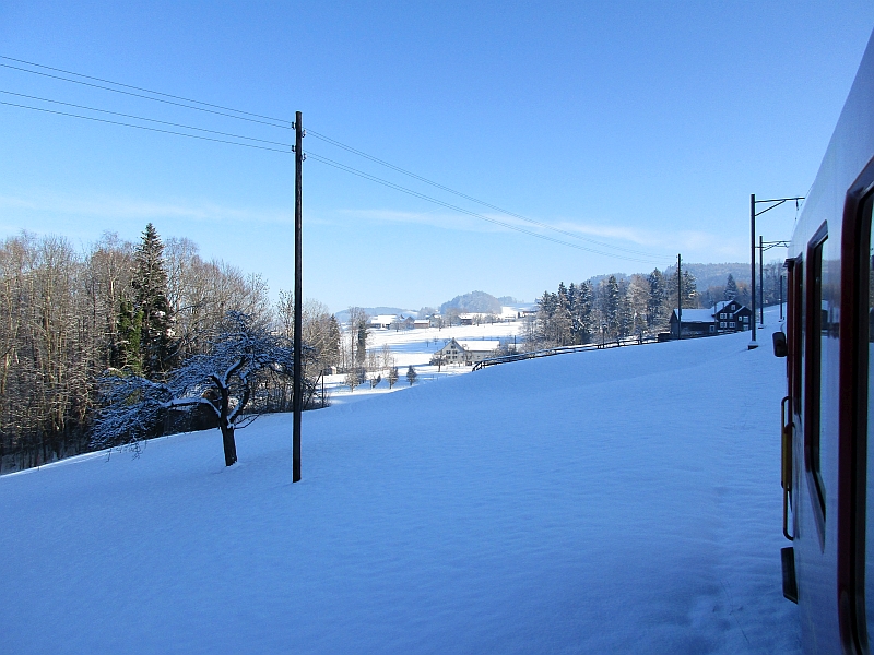 Winter an der Rorschach-Heiden-Bergbahn