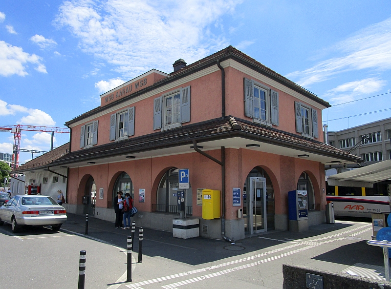 Bahnhof Aarau der Wynental- und Suhrentalbahn (WSB)