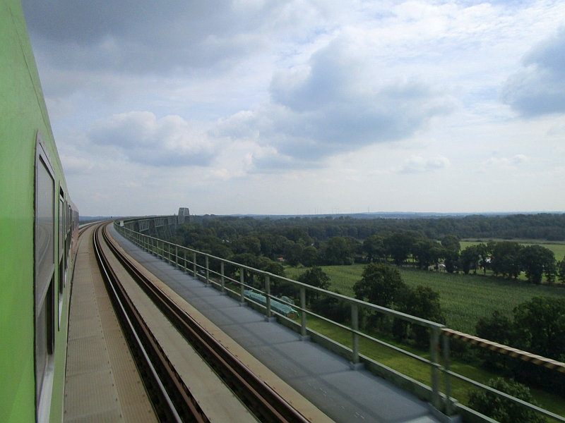 Blick zurück auf der Hochbrücke Hochdonn