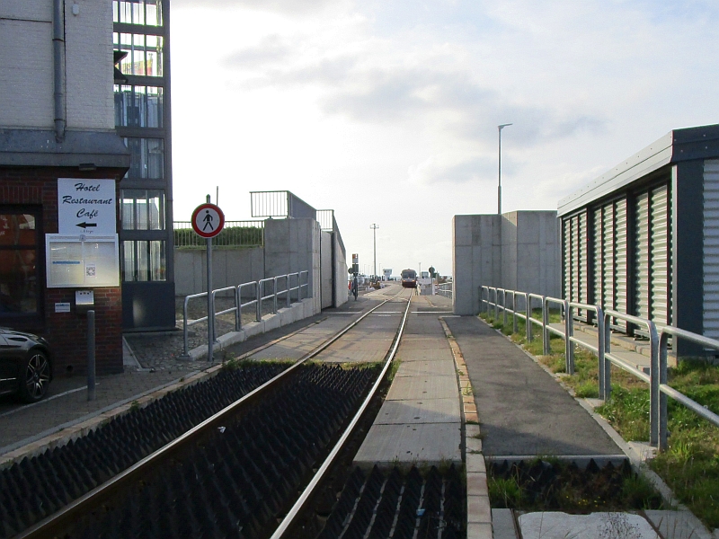 Deichdurchlass der Bahnstrecke in Dagebüll