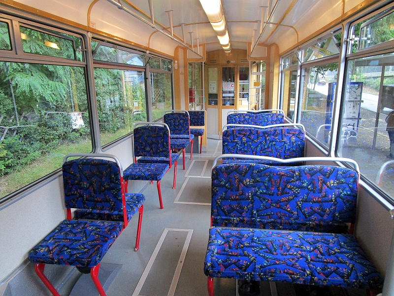 Innenbild Gothawagen der Straßenbahn Woltersdorf